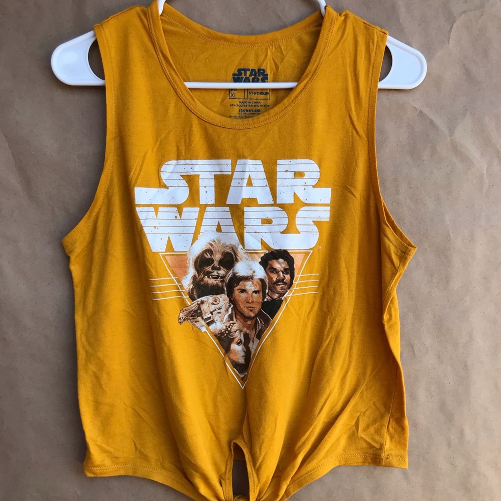 Star Wars mustard t
